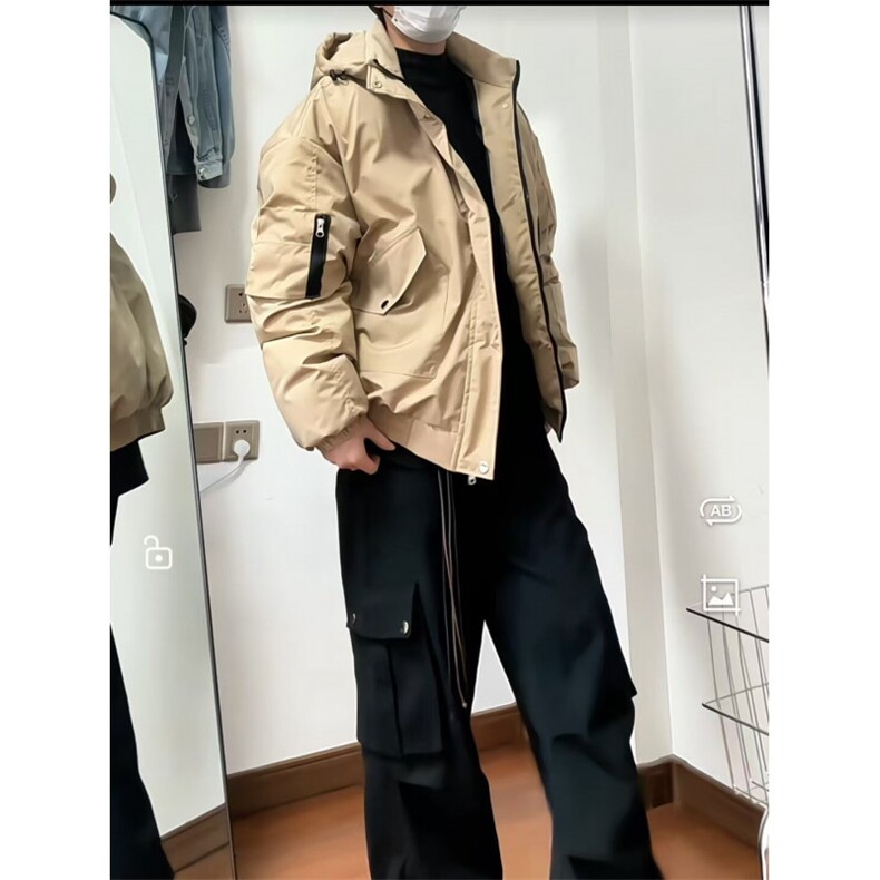MA699-P108控148防水小牛津手塞棉堆堆袖加厚保暖棉服提供小视频图片