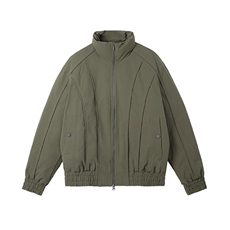 网图立领廓形短款棉服拼接飞行夹克工装棉衣外套A025-EY13403-P88，男装夹克，电商A025