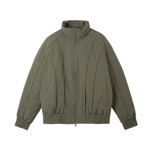 网图立领廓形短款棉服拼接飞行夹克工装棉衣外套A025-EY13403-P88图片