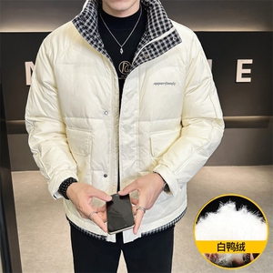 8302-P155 标50%白鸭绒2025冬季男士羽绒服时尚加厚外套图片