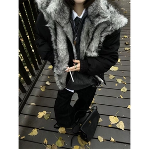 1506A/G1980/P146座山雕外套男冬季皮草貂毛大衣