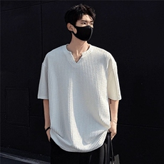 M581-P35纯色百搭短男韩系高级感男士T恤新款小清新潮牌上衣，男装T恤，星座617A-1（原B318A）