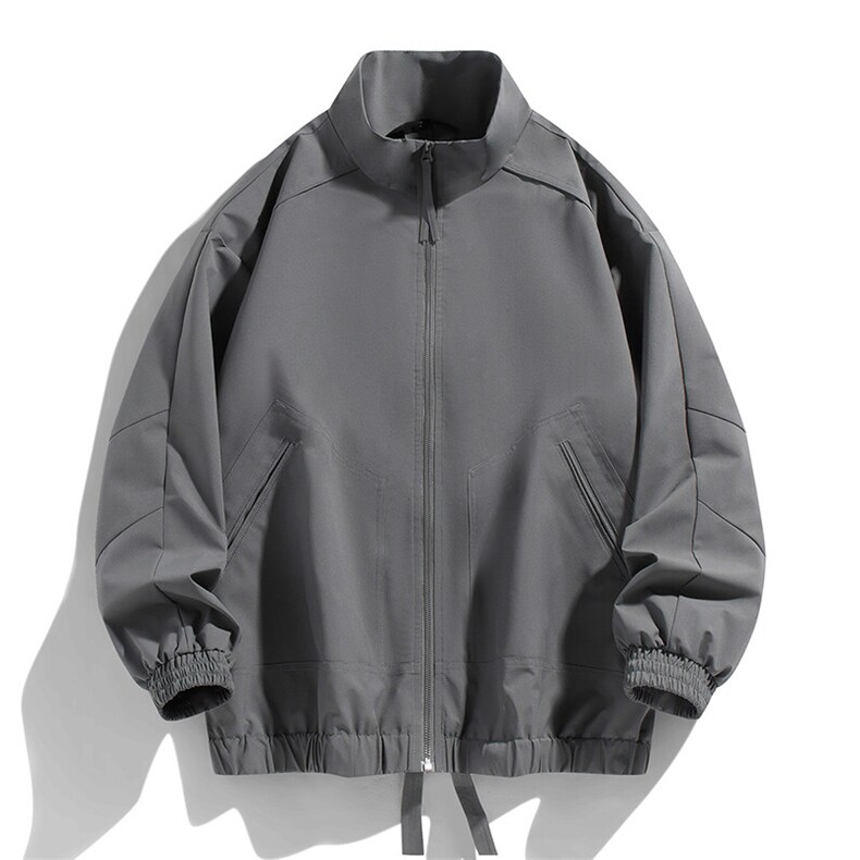 新款中性风户外夹克男立领纯色上衣冲锋衣外套A157B-JK7822-P70,男装夹克,电商A157B