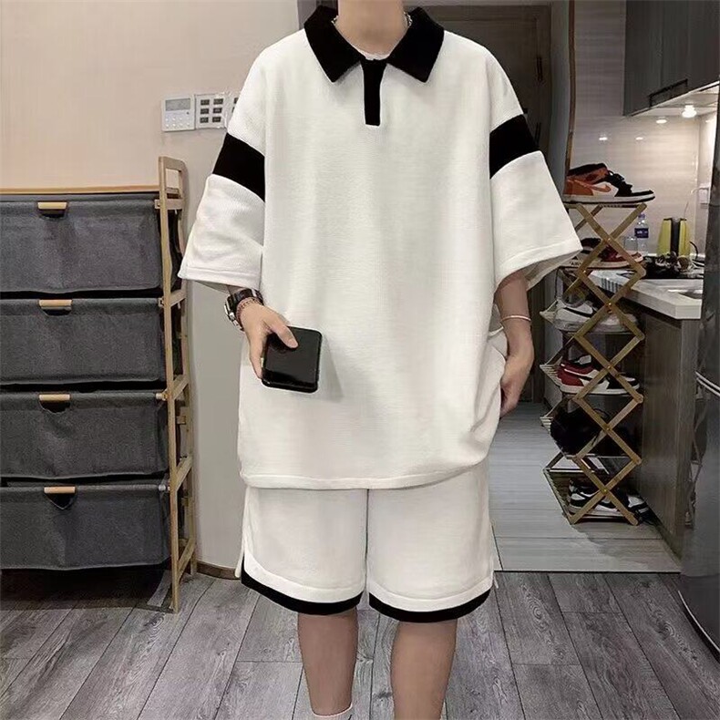 网络图现货男短袖夏季5新款POLO衫i套装港风青少年潮牌RL03-P45,男装Polo衫,星座1005-4