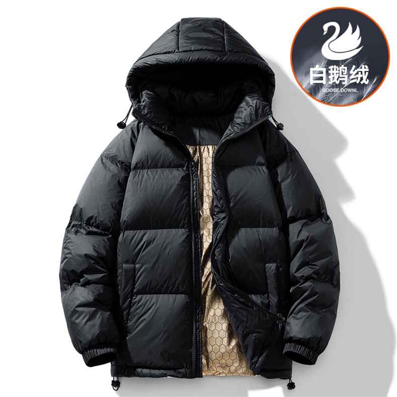 轻奢休闲标黑金石墨烯50白鹅绒羽绒服男冬季YR112-P240图片
