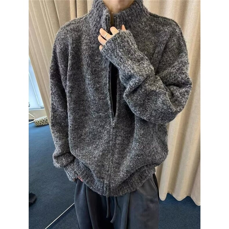 现货 毛衣开衫男女针织衫外套冬季潮流线衣外穿休闲夹克LQ877-P53图片