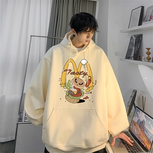 秋季新动物字母印花连帽卫衣男JK23407特批p35-控58图片