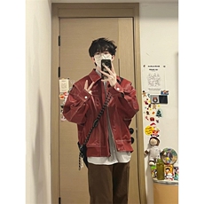 【有货】cleanfit皮衣外套男春秋高级感痞帅飞行员夹克W190CC-P92，男装夹克，星座1007（原301D）