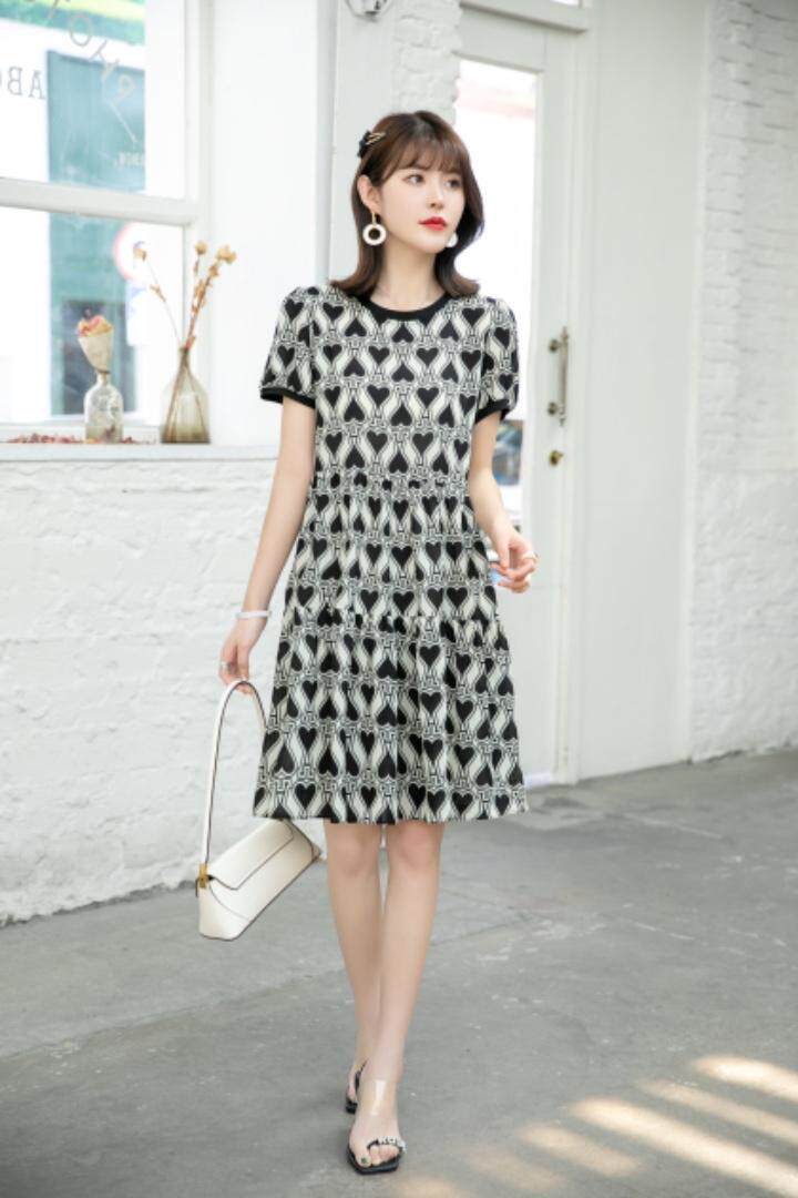 现货供应：仿真丝连衣裙M一XXL，女装连衣裙，拉思维加丝