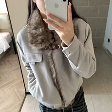 麂皮绒外套女2025年秋季新款美式复古设计感小众宽松休闲百搭上衣，女装短外套，星座506A