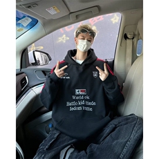 DY8053-P55秋冬季连帽宽松卫衣男女同款美式复古情侣帽衫卫衣潮，男装卫衣，星座603-2