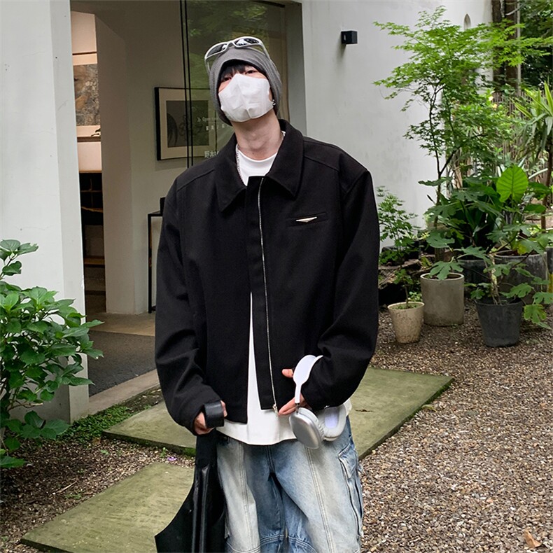 特P90无差价新款百搭拉链春秋时尚夹克外套-HJ5505港风，男装夹克，电商A003