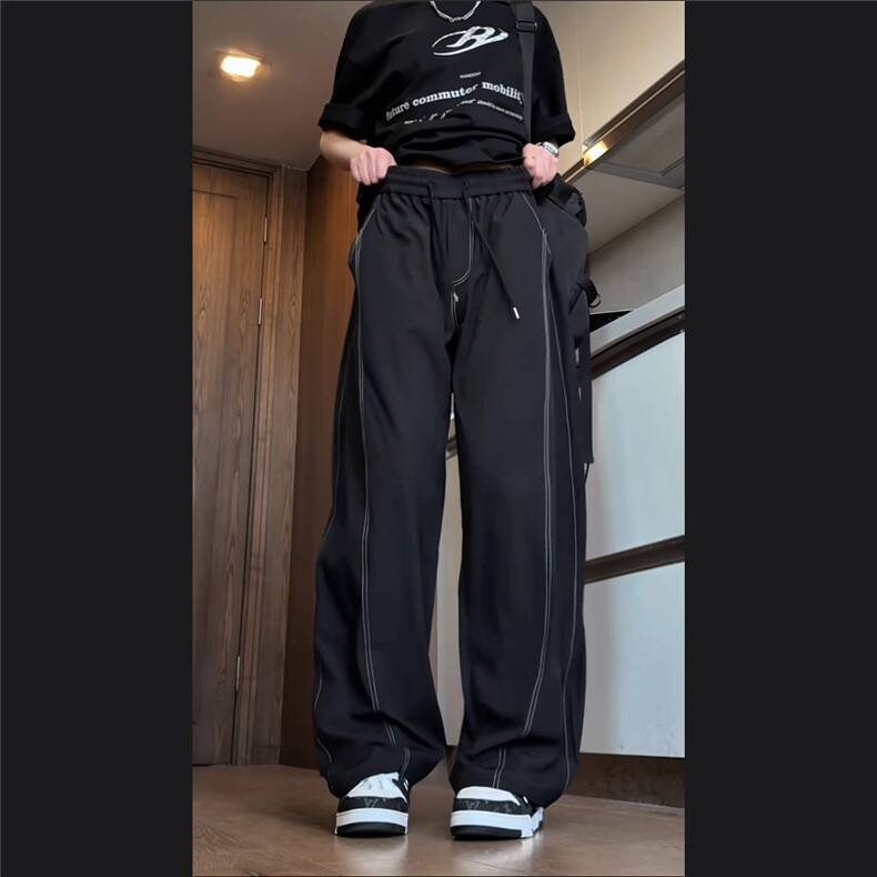 网图抖音品质夏季薄款凉感冰丝裤休闲长裤K2529P30,男装休闲裤,星座1904A