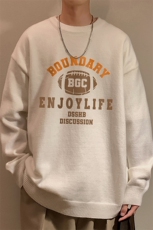 港风秋冬纯色针织宽松圆领毛衣男潮M6835P50控68，男装针织衫/毛衣，电商A268A