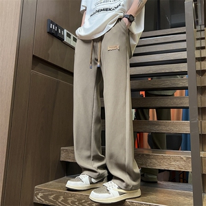 特批P35无差价夏季冰丝凉感垂坠感薄款高街休闲拖地长裤男K1248B图片
