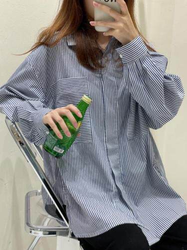 条纹百搭衬衫，女装衬衫，唯品