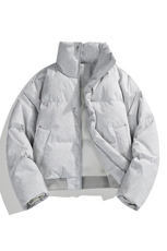 冬装复古立领棉服男女棉衣外套光板面包服高街做旧HZ8819-P88，男装棉衣，星座610B-1