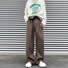 8XL-M特大码休闲百搭垂坠感西裤直筒宽松长裤西装裤男K926P55，男装休闲裤，电商D206-1