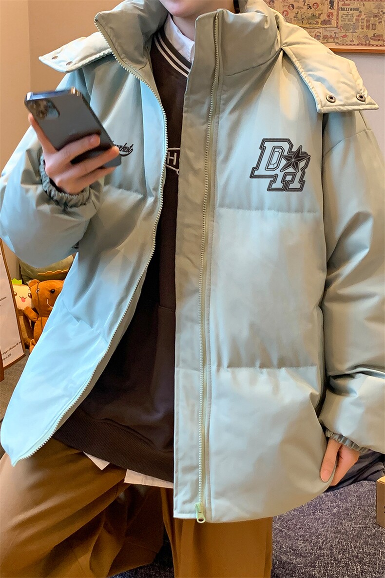 冬季港风韩版宽松加棉加厚连帽冲锋衣棉衣棉服MY6206P115控158,男装夹克,电商A268A