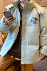 冬季港风韩版宽松加棉加厚连帽冲锋衣棉衣棉服MY6206P115控158，男装夹克，电商A268A