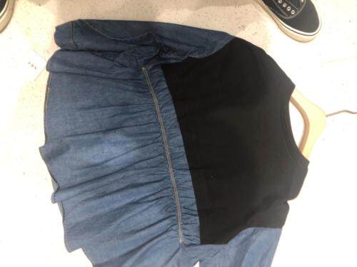 牛仔拼接上衣，其它，阿唛倪