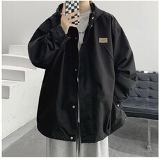 连帽冲锋衣男女春秋冬潮牌外套潮流宽松休闲夹克JKZ101-P60，男装夹克，星座208-5