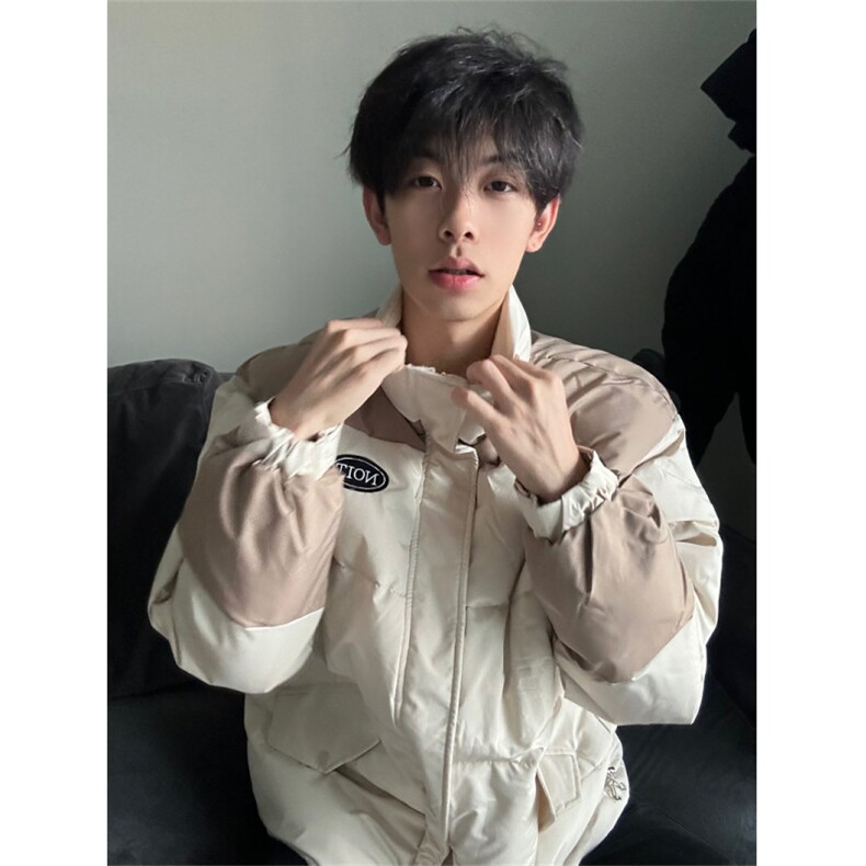 A293-P98冬季立领棉服外套面包服情侣男女胸标棉衣上衣,男装棉衣,星座911