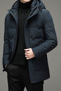 冬季男士商务休闲羽绒服中年男装带帽外套加厚上衣YYYR3021-P280图片