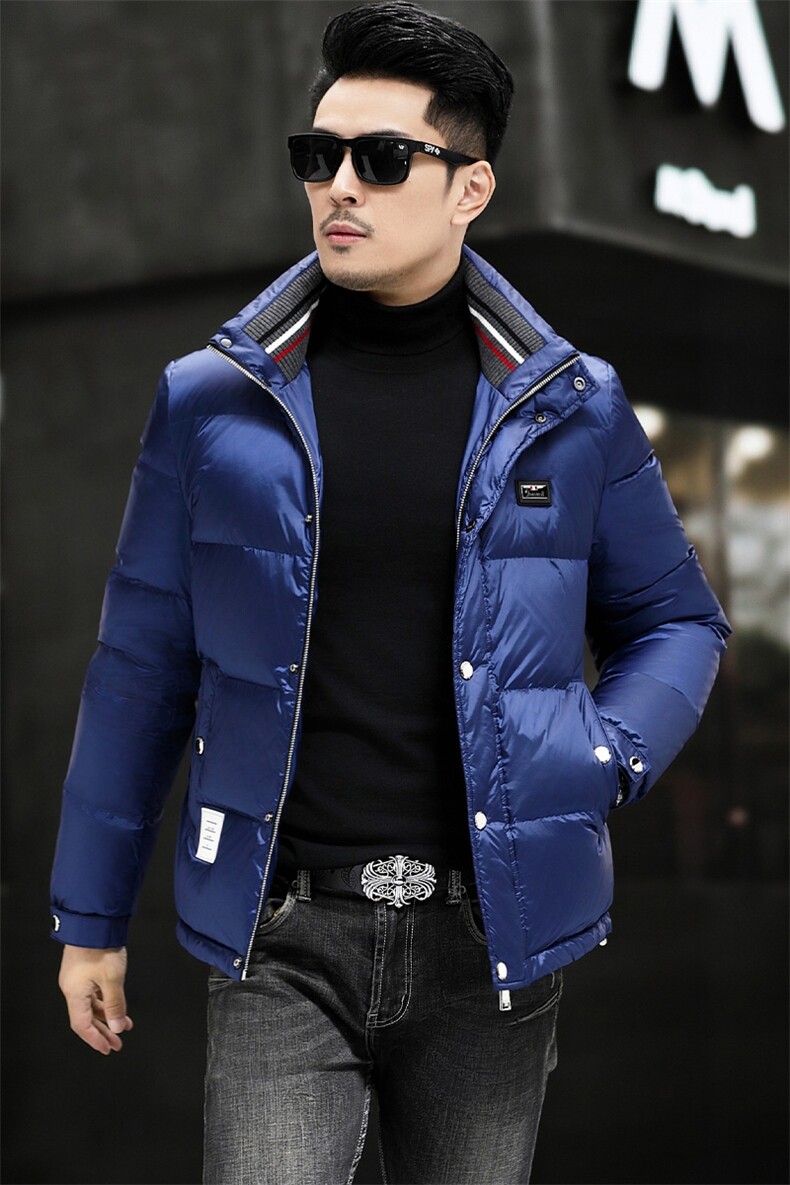 B8020钱塘2020-3新款时尚休闲冬季厚款简约中年男士羽绒服P238,男装羽绒服,钱塘207-3