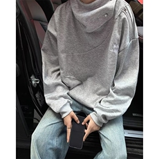 潮牌美式街头嘻哈不规则连帽卫衣男冬季宽松拼接外套WB356-55，男装卫衣，星座412-2