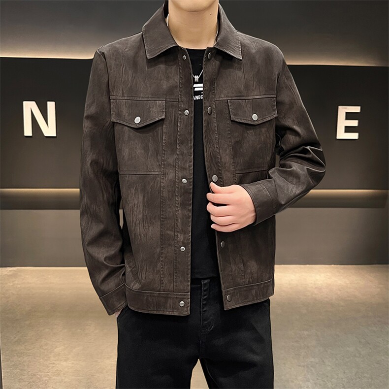 K596-P105秋冬潮流新款翻领PU皮衣男高品质防风百搭夹克外,男装皮衣,星座507A（原星座306B-2）