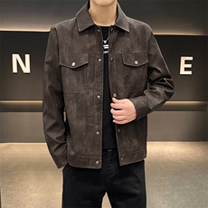 K596-P105秋冬潮流新款翻领PU皮衣男高品质防风百搭夹克外，男装皮衣，星座507A（原星座306B-2）