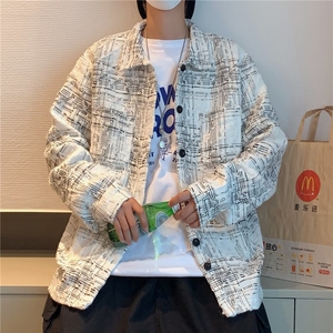 百搭夹克男简约气质新款长袖ins宽松型流行日常时尚都市潮流图片