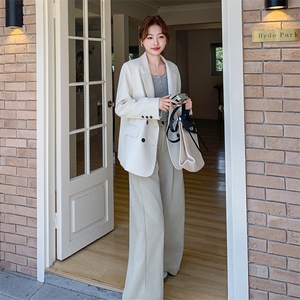 白色西装外套女设计感小众2025秋季新款西服女可盐可甜休闲小西装,女装西装,浙宝069