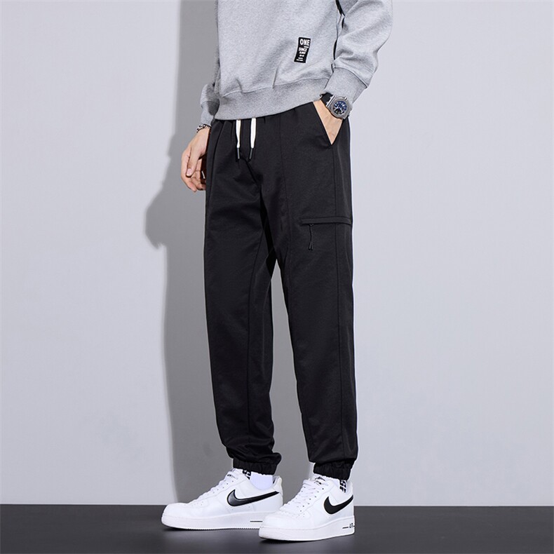 秋季休闲裤男士长裤2024新款潮牌束脚运动痞帅工装裤子M2438-P40，男装工装外套，星座509
