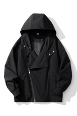 三种穿法白底双拉链大码M-5XL夹克男100%聚酯纤维JK77977P85控138，男装夹克，星座227-7