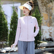 现货秒发防晒衣女收腰显瘦冰凉透气防晒衣瑜伽服防晒服，女装防晒衣，韩蔻秀