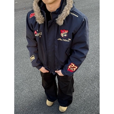 706-1-M5045-P88特P现货冬季毛领刺绣座山雕棉服加厚外套男，男装棉衣，星座706-1