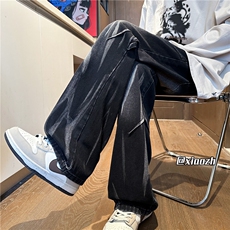 XZ616秋季新款水洗渐变扎染打褶复古牛仔长裤TY1078特P40控78，男装休闲裤，星座512A（原616）