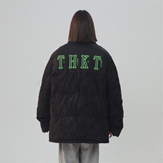 迷彩灯芯绒拼接棉衣男女中性风棉服面包服立领棉袄外套【1615-P80，男装棉衣，星座207