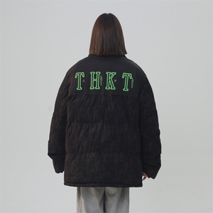 迷彩灯芯绒拼接棉衣男女中性风棉服面包服立领棉袄外套【1615-P80图片