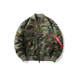 迷彩色美式潮牌宽松版型飞行服时尚潮牌户外运动休闲图片
