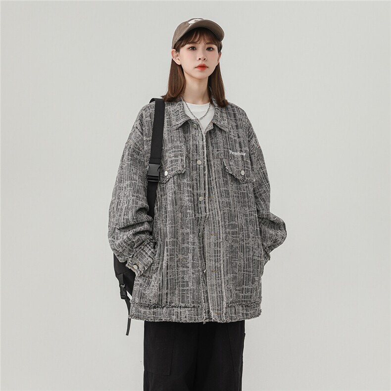 中性风牛仔夹克外套JK9004-P88控价128，85%棉15%聚酯纤维现货,男装夹克,电商A132（原电商B245）