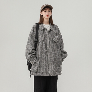 中性风牛仔夹克外套 JK9004-P88控价128，85%棉15%聚酯纤维现货图片