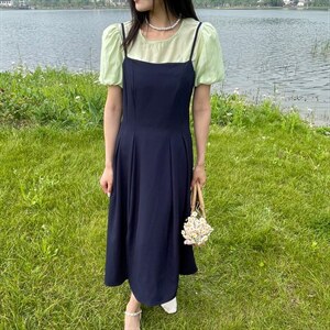 现货 夏季新款 两件套连衣裙，女装连衣裙，YI MAN