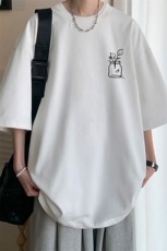 230g重磅纯棉短袖t恤男大码半袖半截袖DX17430-P20，男装T恤，电商A040