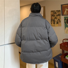 港风冬季创意卡通印花时尚立领休闲棉服A247-MY2047特批65控98，男装棉衣，电商A247
