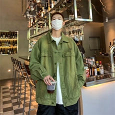 牛仔外套男春秋季新款港风情侣痞帅上衣工装夹克218-8JK1008P58，男装工装外套，星座218-8
