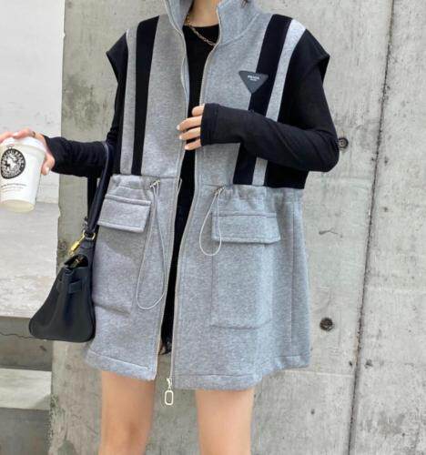 针织复合面料马甲，女装马夹，轩轩·魅丽依族