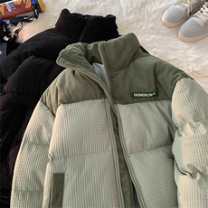 平铺新款潮牌棉袄外套玉米格加厚棉衣面包服A436-0899-P80，男装棉衣，电商A436